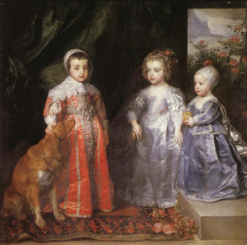 Anthony Van Dyck Portrait of the Children of Charles I of England oil painting picture